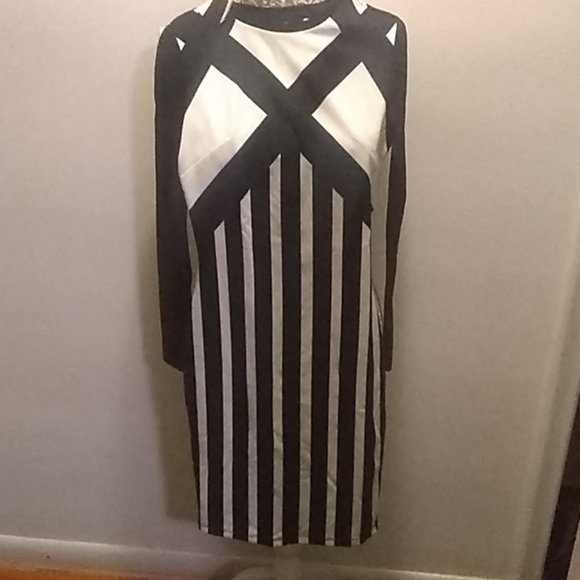 h and m midi dress